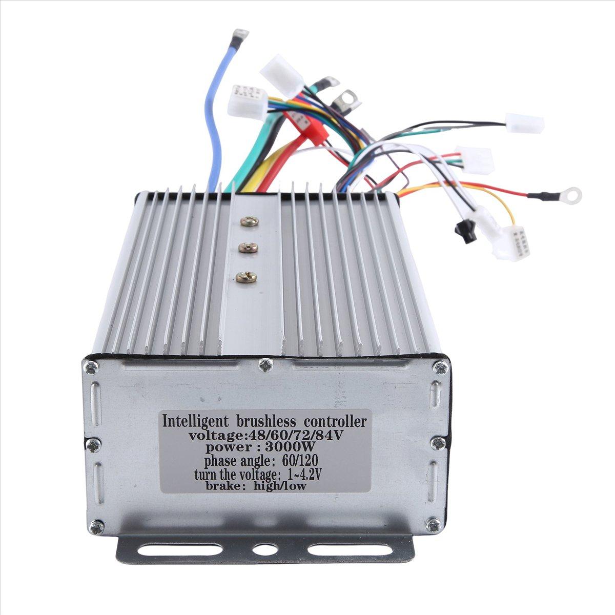 

BHBL Intelligent Brushless Controller 48V-84V 3000W E-Bike Brushless Motor Controller 24Tube for Electric Bicycle Scooter China Mainland