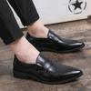 Fashion British Business Formal Wear Shoes Wedding Shoes Loafers Men's Gentleman Casual Men's Shoes Leather Slip-On Dress Fashion Shoes