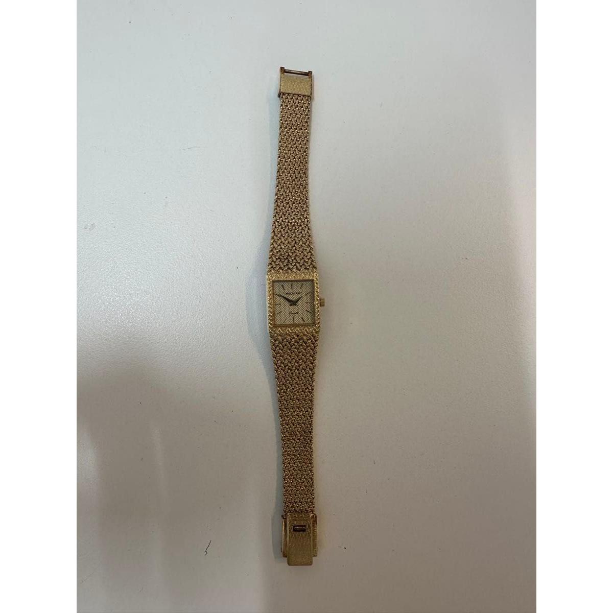 Used WALTHAM Women s Watch Quartz Gold Square Mesh Belt