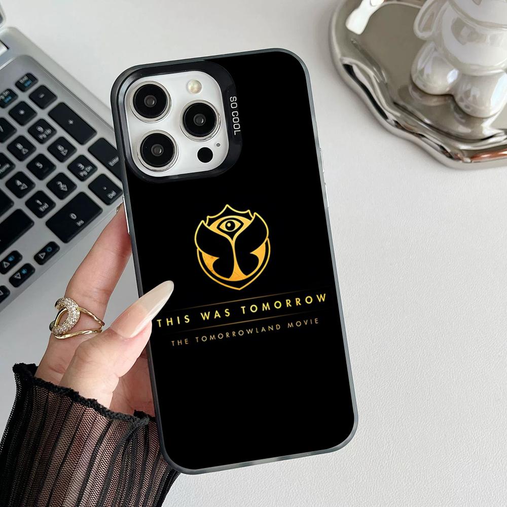 

T-TomorrowlandS Phone Case Matte Colored Silver For Iphone 17 16 15 14 Pro 13 12 Air Plus 11 7 8 Max Luxury Cover iPhone 12 Pro Max