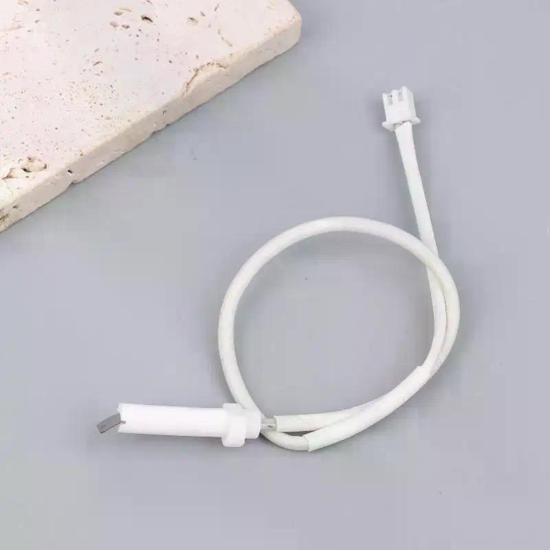 Electric Ceramic Furnace Temperature Sensing Wire Electrode Spark Plug With Wire Ignition For Gas Cooker