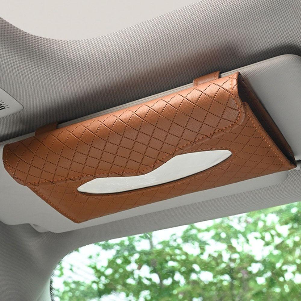 Simple Design Car Tissue Box Car Hanging Car Napkin Holder Dispenser  Auto Interior