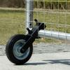 Black Farm Gate Caster Rubber Wheel Metal Fence Gate Wheel Helper Adjustable Height Wooden Gate