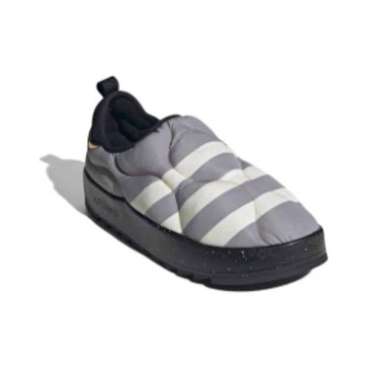 Adidas Originals Puffylette Directional Round Toe Slip-On Shock Absorbing Durable Low-Top Casual Shoes Unisex Casual Shoes Black White Gray IF4327