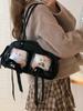 Stuffed Animal Ita Plush Toy Ita Oshikatsu Shoulder Oshi Otaku Activity [CLOGRATIA] Bag, Bag, Bag, Bag, Mini, Bag, Bag, Plush, (Black)