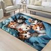 Cute Kitten Family Carpet Doormat Soft Floor Mat Large Area Rug Living Room Carpet Rug For Bedroom Welcome Carpet Home De