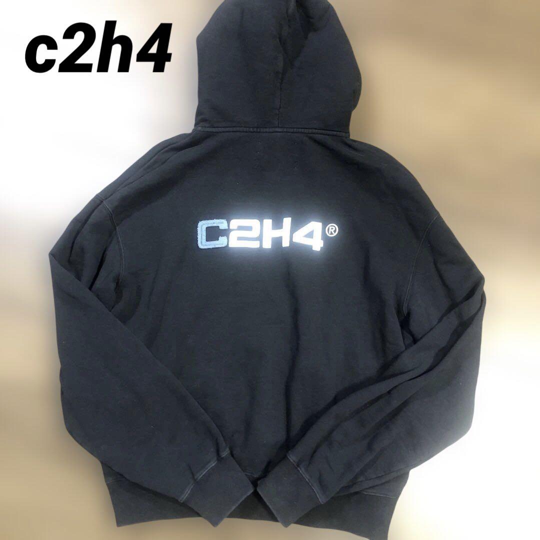 

[USED] c2h4 Hoodie, Black, Worn by Celebrities, BTS