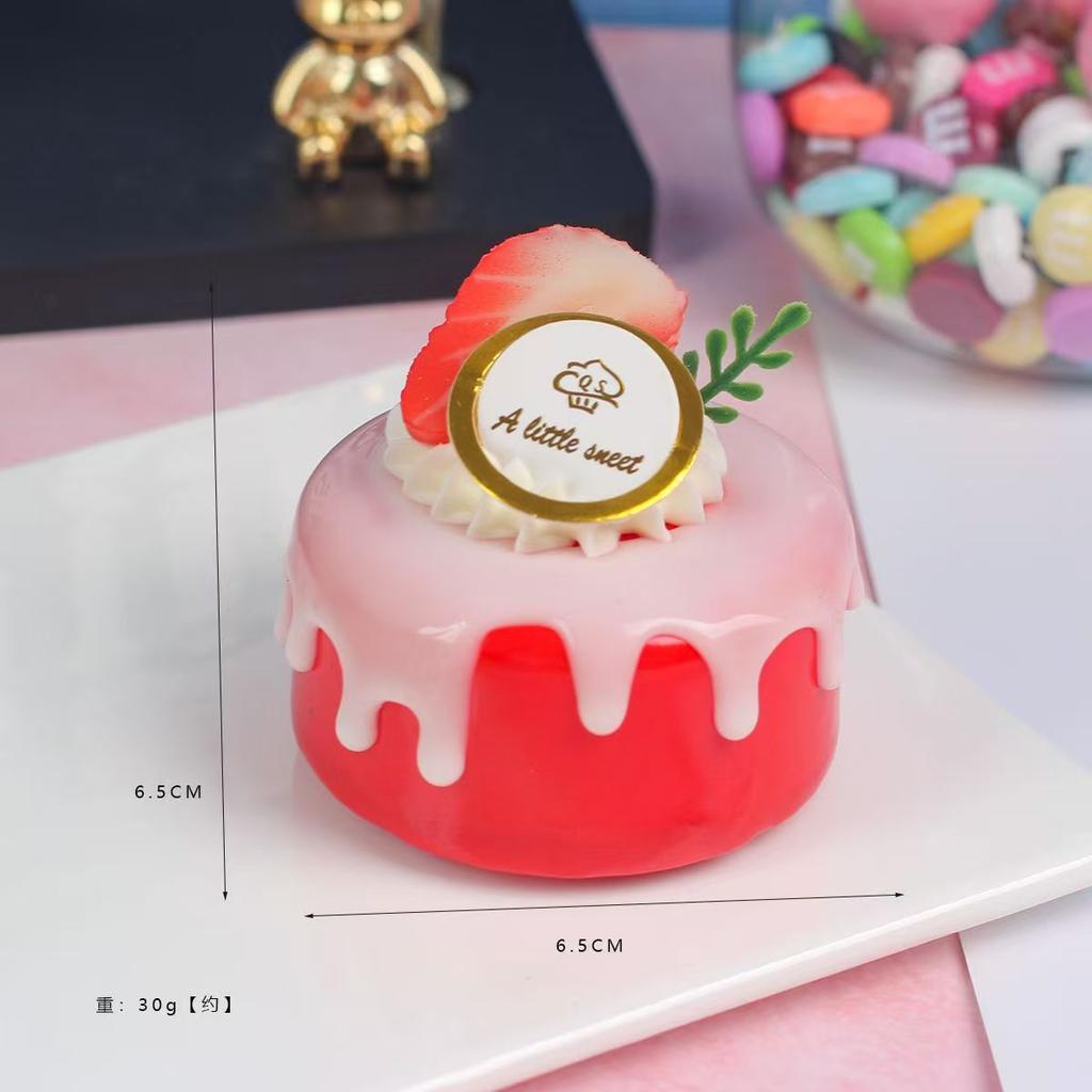 1PC Artificial Fruit Cake Cookies Fake Food Decoration Photography Pro Food Simulation Cake Model Tea Table Decoration