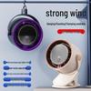 Wall-Mounted Digital Clip Fan with Timer, 100 Speed Settings, USB, Desktop and Household Use