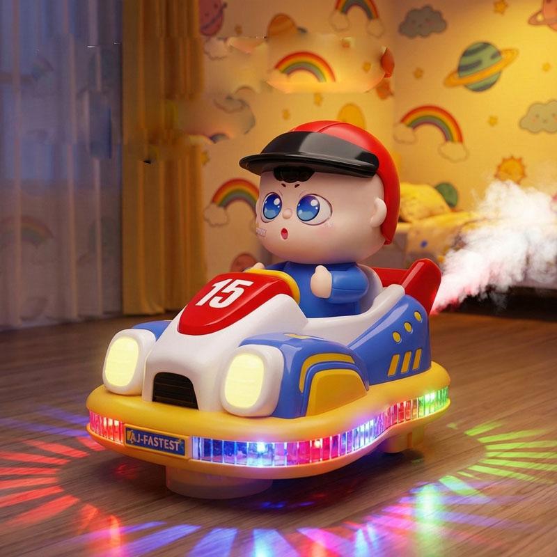 Electric Spray Bumper Car Toy Interactive Play Vehicle for Boys Kids Rechargeable version
