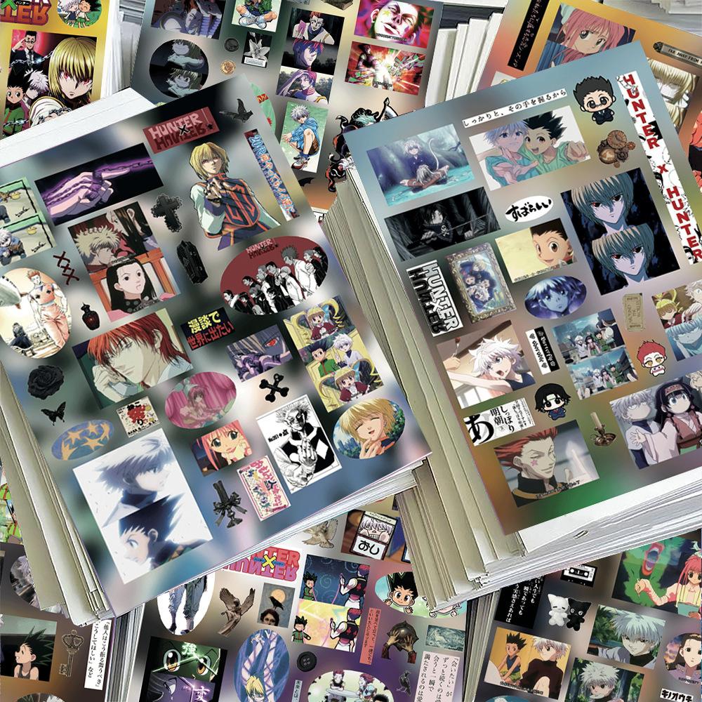 Anime Hunter X Hunter Sticker Sheet Cartoon Character Die Cut Stickers Waterproof PVC Decal For Phone Case Notebook DIY Gift