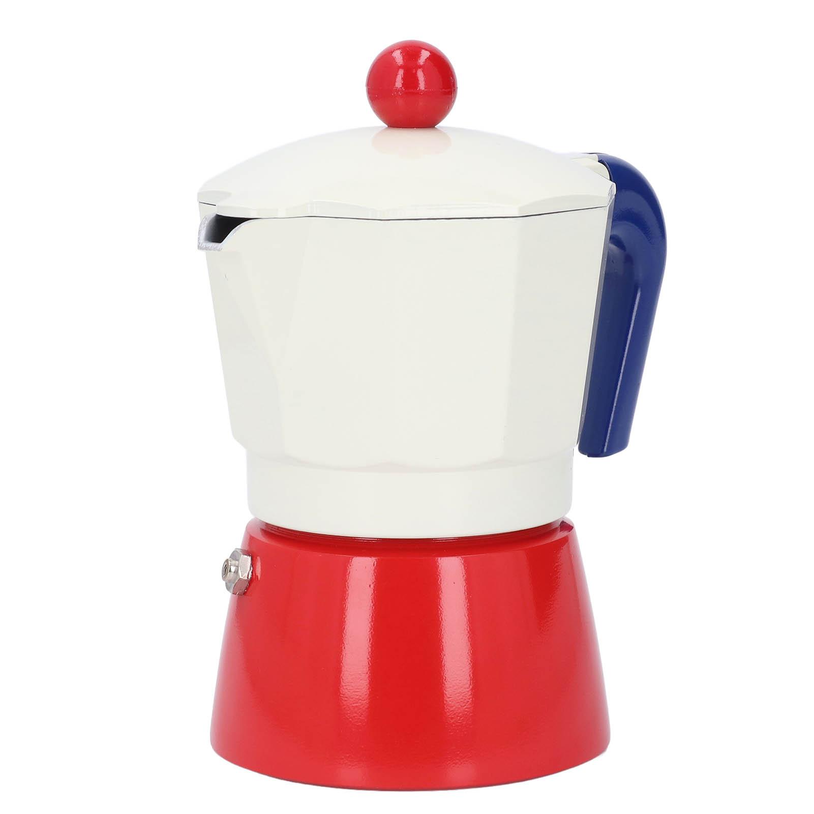 

Stovetop Coffee Pot 3 Cup 150ML Easy to Use Aluminum Stovetop Coffee Maker for Home Outdoor L