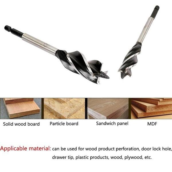 Set de burghie pentru melc pentru prelucrarea lemnului de 10-32 mm Burghie pentru lemn Burghiu pentru lemn Seturi de burghie pentru prelucrarea lemnului cu tăiere rapidă din oțel cu conținut ridicat de carbon