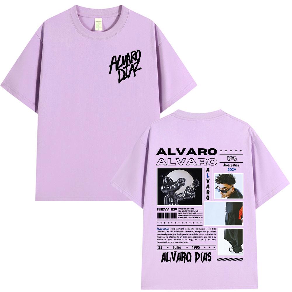 Alvaro Diaz Sayonara Album Graphic T Shirts Unisexs Clothing Hip Hop Fashion Oversized Short Sleeve Tshirt Casual Cotton Tshirts
