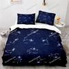 Sun and Moon Bedding Set King Queen Size Twelve Constellations Zodiac Comforter Cover Adults Astrology Polyester Duvet Cover