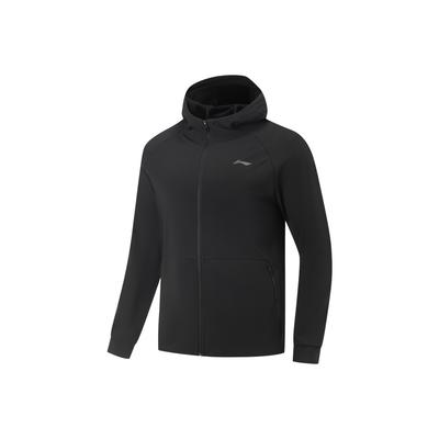 Li Ning Fitness Series Hooded Logo Stitching Zipper Jacket Men Jackets AFDVB27-1