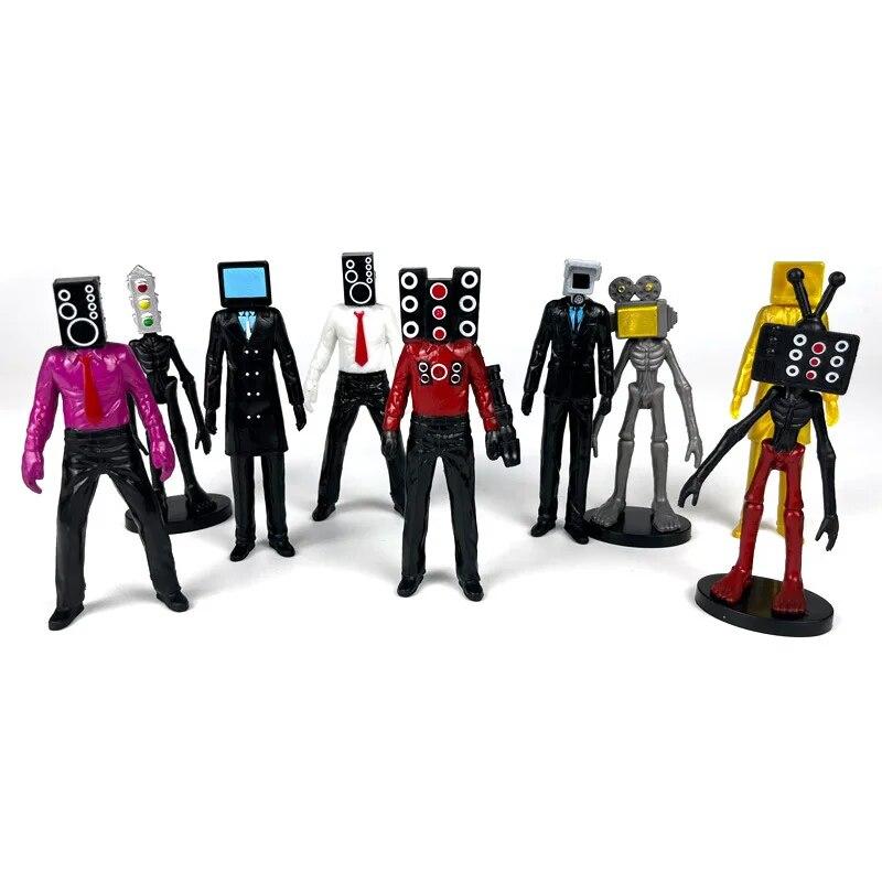 Skibidi WC Muž Kamera Muž Postava Reproduktor Muž Model Kameraman Figurky Dekorace PVC panenka Sběratelská hračka