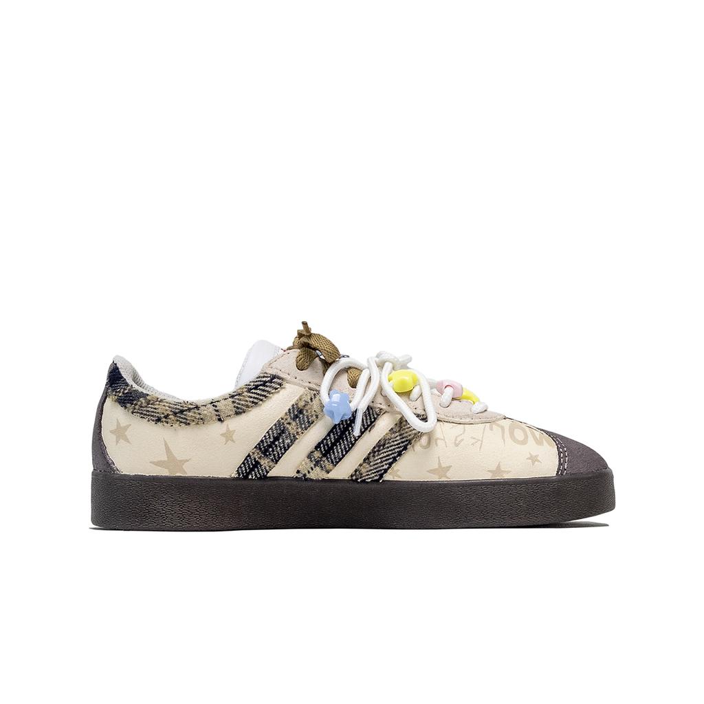 adidas VL COURT 2.0 Tekstura Siatki, First Winter Vow Antypoślizgowe Odporne na Ścieranie Niskie Buty Skateboardowe Unisex HQ1802(Drużyna800-)