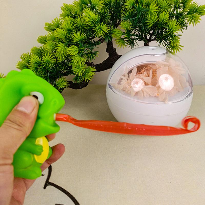 Kids Creative Stress Relief Fidget Toy Pinch Frog Dinosaur Sticking Out Tongue Relief Fidget Toy Christmas Gift