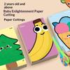 Handmade Paper Cuttings Interesting Origami Suit Dinosaur/Mushroom Patterns Including Scissors Parent-Child Interactive Toys