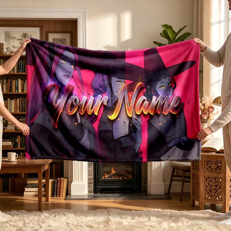 Kpop Girl Group (22) Personalized Name Blanket Soft Cozy Gift for Sofa Bed Couch Home Decoration