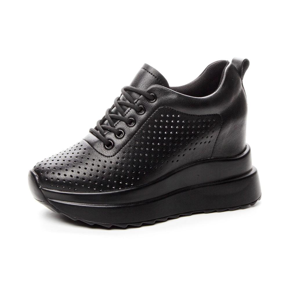 Trendy summer women's shoes new hole sandals platform muffin inner height increase casual shoes
