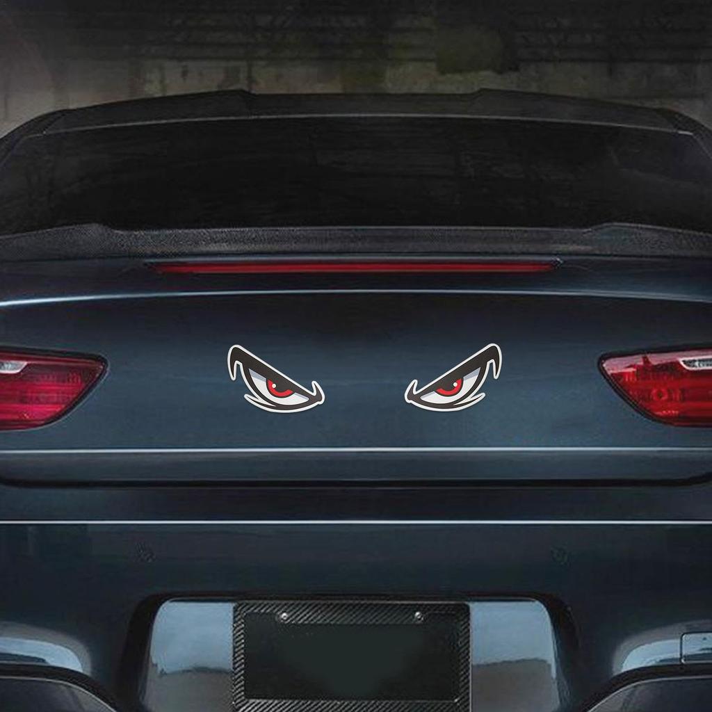 Reflective Eyes Stickers for Cars | 3D Stereo Eye Decal Stickers, Car Reflective Stickers,