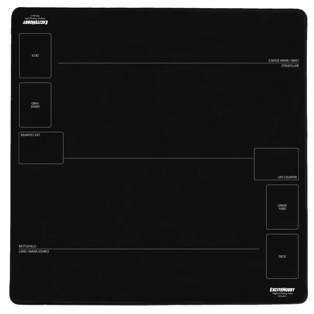 EXCITE HOBBY Playmat, Simple Design, Non-Slip Rubber Mat for Card Games, Easy Turning, Magic: The Gathering (MTG) Cards, Battlefield, 60cm X 60cm