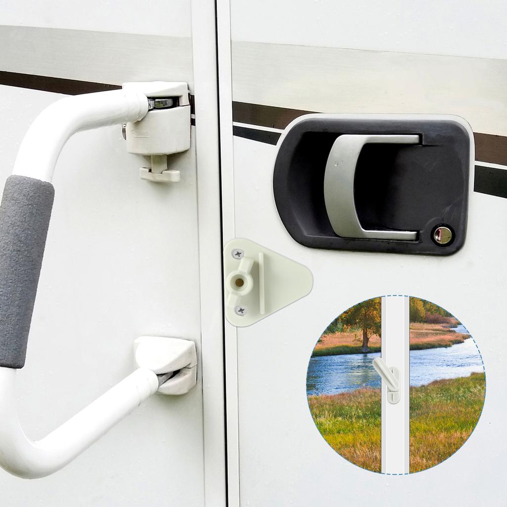 4Pcs Pontoon Boat Gate Latch Plastic Marine Safety Door Gate Latch Replacement Kit Durable Fit Left and Right Hinge Gate Latch