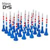 10/20/50 Pcs Golf Tees Unbreakable Plastic Golf Tees Reduces Friction Side Spin Golf Accessories USA Flag Pattern Long Golf Tees Bulk