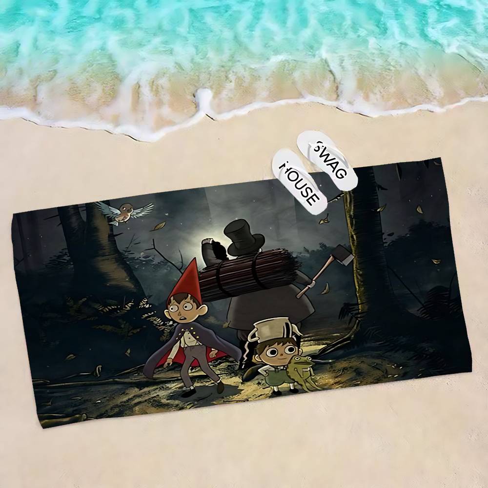 

Cartoon O-Over the G-Garden W-Wall Microfiber Blanket Quick Drying Beach Oversized Printing Super Absorbent Pool Towel Blanket W30*H60(CM)
