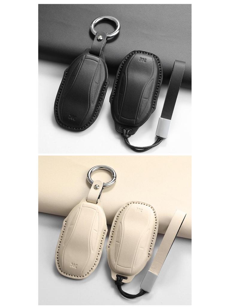 Zhiji L7 Smart Key Cover - Textured Black for LS7 Car Interior