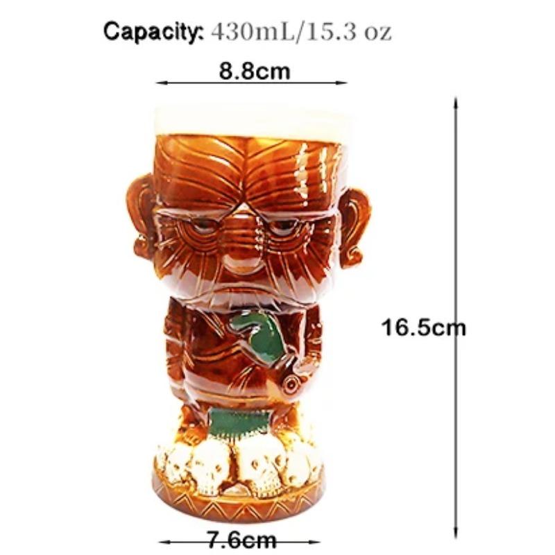 

Кружки Тики, керамические кружки для вечеринок в гавайском стиле Луау, посуда для напитков, милые экзотические бокалы для коктейлей, бар Тики 250-660ml
