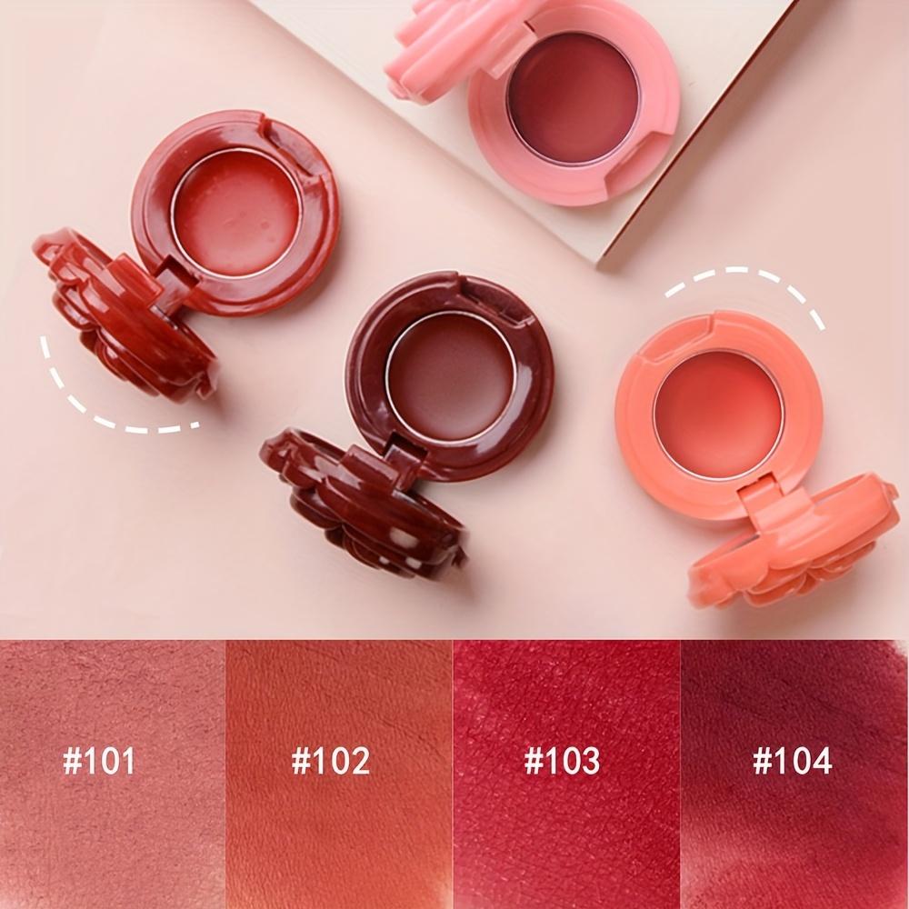 Creative Rose-Shaped Matte Lipstick, Velvet Mousse Lip Clay Long-Lasting Lightweight Matte Makeup Effect for All Skin Types
