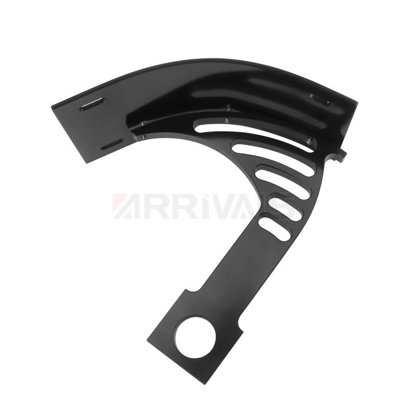 1"Axle License Number Holder plate Mount Curved Vertical For Motorcycle Bike