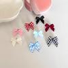 Titanium Steel Earrings Bowknot Ear Stud Helix Piercing Cartilage Earring Korean Body Piercing Ear Nail Colorful Bow
