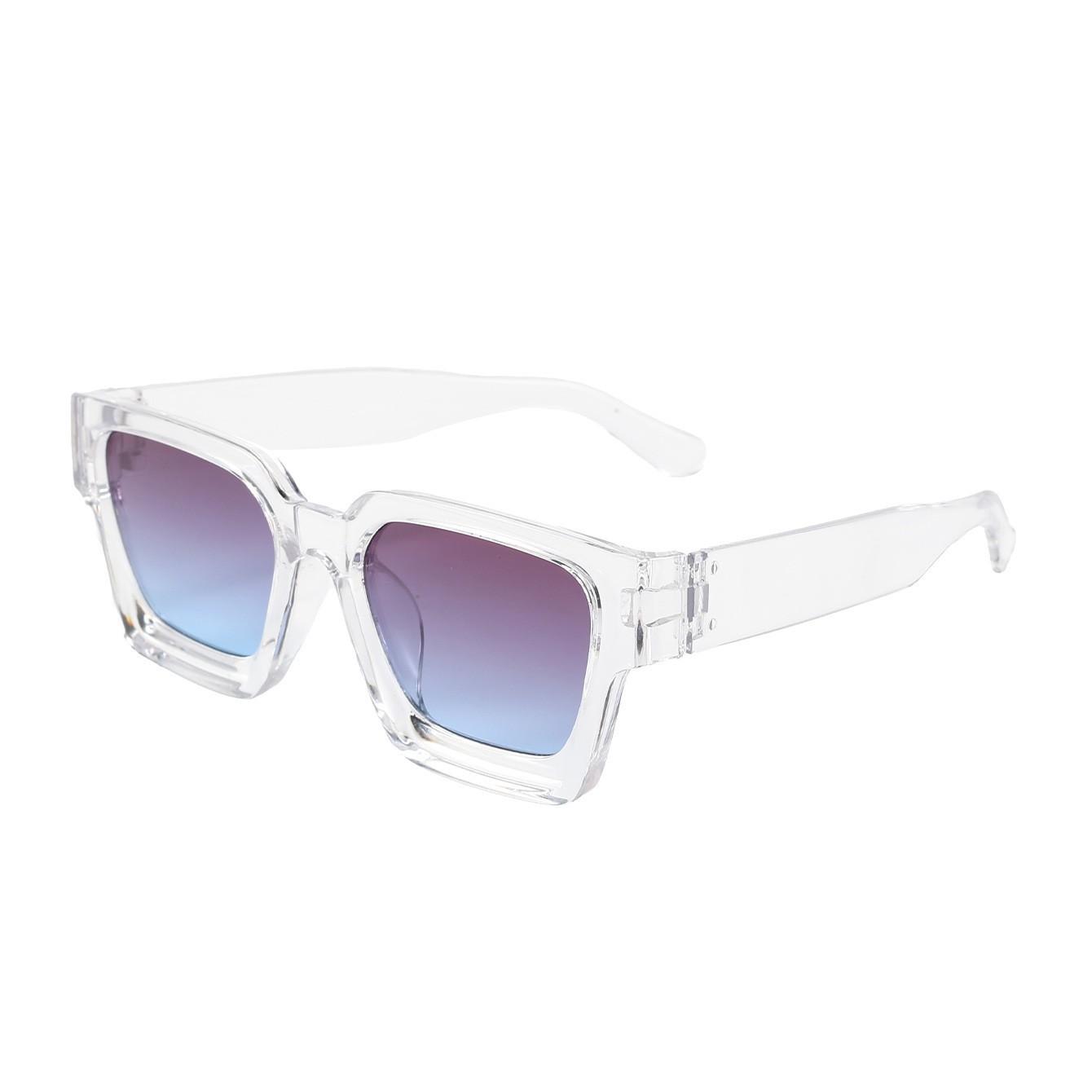 

New Women s Square Anti Blue Light Glasses Retro Brand Designer Men s Square Sunglasses Fashion Flat Mirror UV400 Gafas De Sol 1PC
