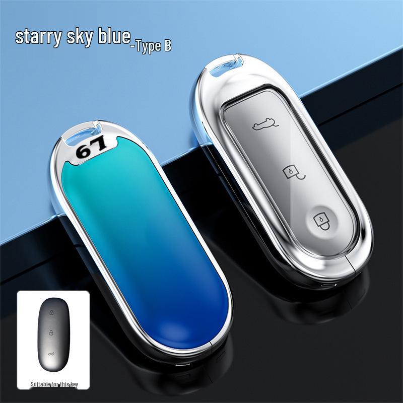 Compatible with Ideal L9 Key Case: 2022 Full Coverage Metal Remote Control Protective Shell for Men and Women