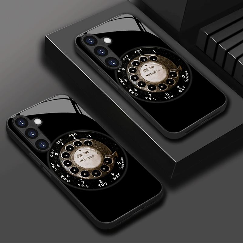 New Model Retro Exquisite Luxury High-end PhoneCase Glass TPU PhoneCase for Samsung Galaxy S26 S25 S24 S23 S22 S21 FE,Ultra,Plus