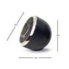 Mini Car Digital Clock Auto Thermometer Hygrometer Anti-slip Base Stable Automotive Accessory for Bumpy Road Driving