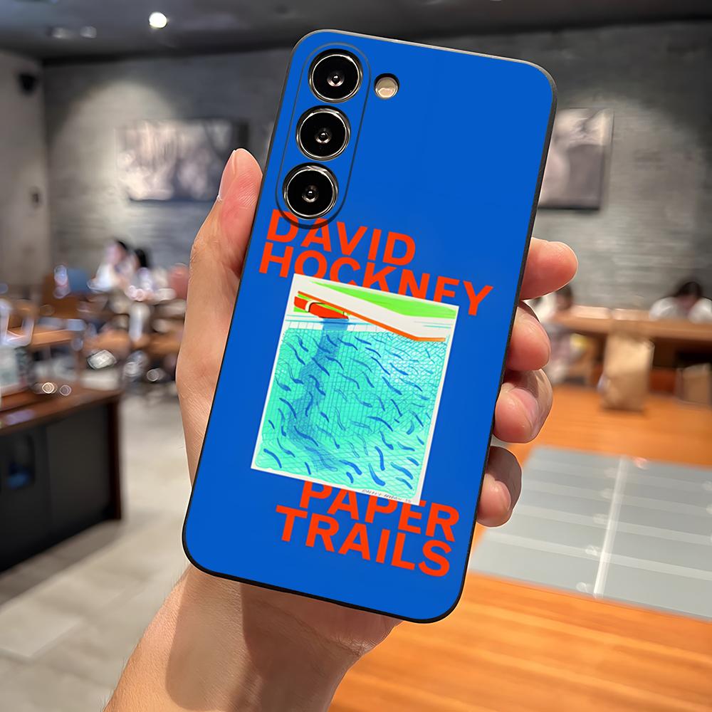 Coque de téléphone Impression d'art David Hockney Pour S23 Samsung S25 S26 S24 Ultra S22 S20 Fe S21 Plus A16 A54 A34 A24 A53 A13 A14 Cover