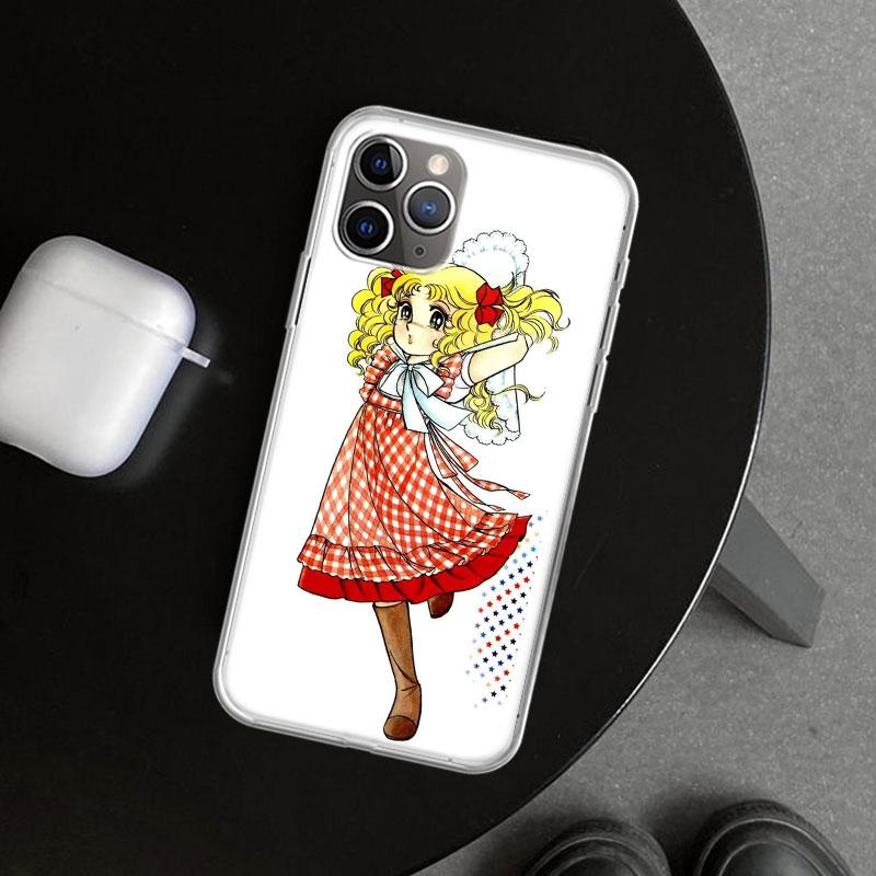 Anime Candy Phone Case Cover for iPhone 11 12 13 Mini 14 15 Plus 16 Pro Max 17 Air 7 8 + SE Art Customized Fundas 11 12 13 Mini