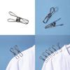 Stainless Heavy Duty Steel Laundry Clips With Antiwind For Indoor Drying Outdoor