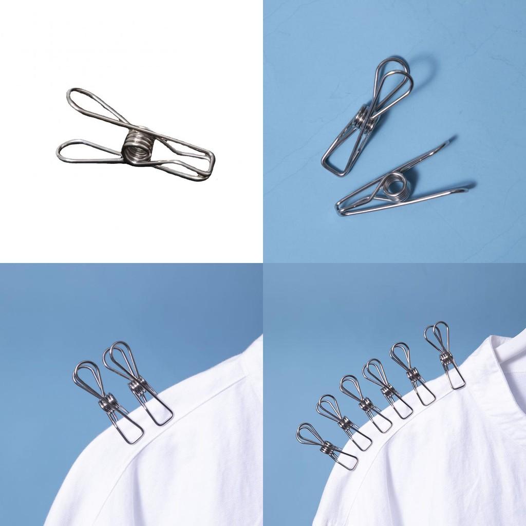 Stainless Heavy Duty Steel Laundry Clips With Antiwind For Indoor Drying Outdoor