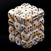 Dice Block with 36 d6 Marble Ivory w/black