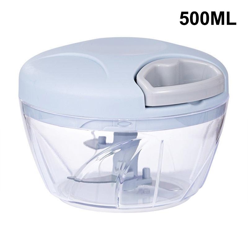 500/900Ml Manual Meat Mincer Garlic Chopper Rotate Garlic Press Crusher Vegetable Onion Cutter Kitchen Cooking Accessories