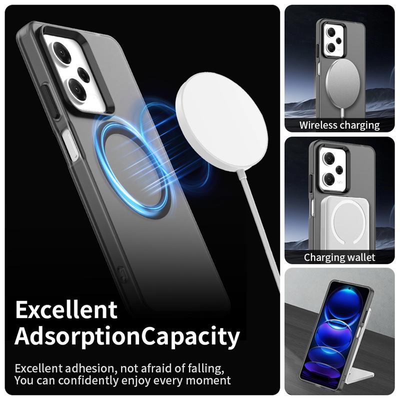 Magnetic Adsorption Wireless Charge Clear Case For Xiaomi Poco X5 Pro Transparent Case For Poco X5 Pro Case For Poco X5 Pro 5G