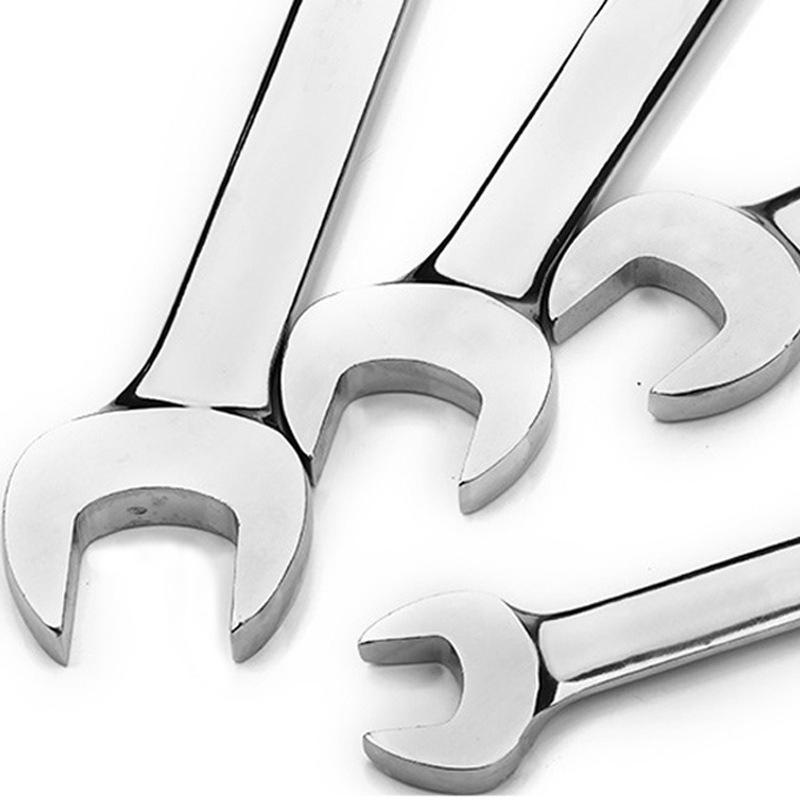 6/7/8/9/10mm Universal Spanner Metric Ratchet Combination Save Labour Wrench 72 Teeth Steel End Head Ratchet Dual-purpose Wrench