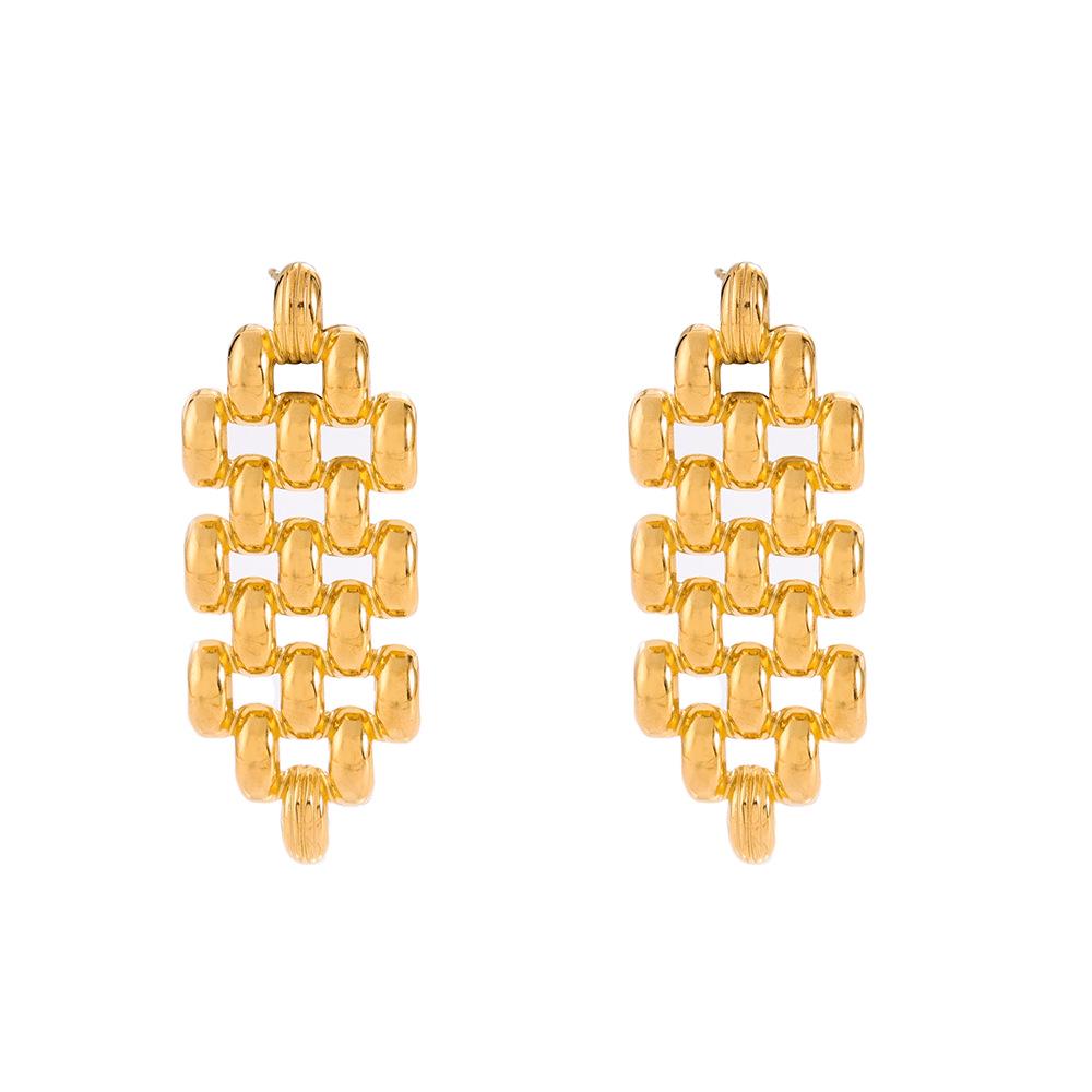 High-End Gold-Plated Titanium Steel Earrings: Fashionable, Durable, Non-Fading Earrings for Women