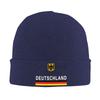 Deutschland Flag And Emblem GerUnisexy Knit Hat Casual Caps Unisex Women Outdoor Beanie Hats Autumn Winter Graphic Elastic Bonnet Hats